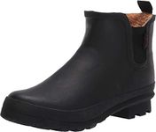 Chooka Ladies' Lined Rain Rubber Boot Black Black Size: 10