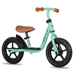 JOYSTAR 10 Inch Kids Balance Bike for 2 3 4 Boys Girls with Footrest 10" Glider Slider Bikes No Pedals Bikes for 18 Months 2 3 4 Years Children Birthday Gifts Green