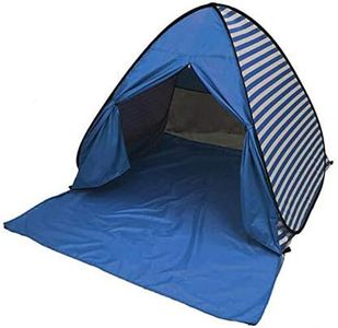 YBK Tech Automatic Pop Up Beach Tent UV Protection Instant Portable Quick Cabana Sun Shelter for 2-3 Persons- Stripe Design (Dark Blue)