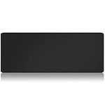 Bimormat Large Gaming Mouse Mat, Extended Size Mouse Pad 800 x 300 x 2mm, XXL Mouse Mat Desk Mat, Anti-Fray Stitched Edges, Non-slip Rubber Base, Improved Precision and Speed, Black