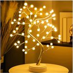 CYMNIX Plastic Bonsai Tree Light Tree For Home Decoration,Baby Room Decor Pearl Tree Lamps For Living Room,Cute Night Light For House Decor,Good Ideas For Gifts,Room Decoration,Weddings,Holidays,LED