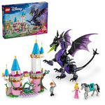LEGO Disney Princess Maleficent’s Dragon Form Building Set for Kids and Sleeping Beauty Fans, Disney Princess Figure, Castle Toy, Fun Gift Idea for Girls and Boys Ages 7 Plus Who Love Aurora, 43240