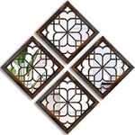 Wocred Set of 4 Mirrors Square Wall