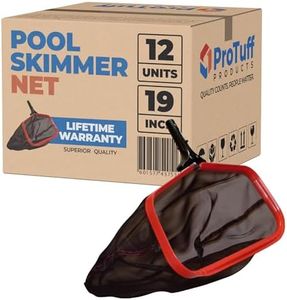 12 Pack Case ProTuff Pool Net for Cleaning - Unlimited Free Replacements - Pro Grade is 3X Faster for Leaf, Small and Large Debris Cleaning 19.5"