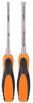 GARVIN Tools 2Pcs Set of Bevelled Edge Wood Chisel, Ergonomic Handle, Quality Rivet, Resistant to Heat and Durable Chrome Vanadium Steel Woodwork Wood Carving Chisel Set - (6, 13mm)