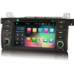 Erisin Android 10 8-Core Car Stereo DVD Head Unit 7 Inch DAB+ for BMW 3 Series E46 M3 Rover 75 MG ZT Support GPS Sat Nav CarPlay Android Auto DSP Bluetooth WiFi TPMS 4GB RAM + 64GB ROM