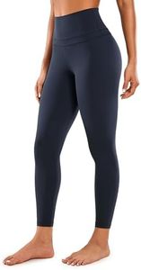 CRZ YOGA Women's Naked Feeling High Waist Workout Leggings-Soft Yoga Tight Workout Pants 25 Inches Navy XX-Small