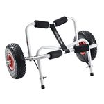 RAD Sportz Kayak Trolley Kayak Cart with Pneumatic Tires 150 LB Capacity Silver