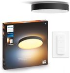 Philips Hue Enrave White Ambiance Smart Ceiling Light [Extra Large], Black. Works with Alexa, Google Assistant and Apple Homekit