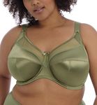 Goddess Women's Keira Underwire Banded Bra, Olive, 38I