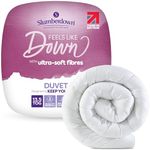 Slumberdown Feels Like Down Double Duvet 13.5 Tog - Ultra Soft Extra Warm & Snuggly Double Quilt for Cold Winter Nights | UK Made, Non-Allergenic & Washable (200 x 200cm)
