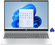 HP OmniBook 5 16" Touchscreen WUXGA Laptop - Intel Core Ultra 7 255U, 16GB RAM, 1TB SSD, Windows 11, Newest Model (with Microfiber Cloth) - Glacier Silver (16-af1017wm)