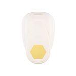 Vaessen Creative Craft Paper Punch - Hexagon - 4,4 x5,1 cm - Circle Cutter for Crafting and Card Making, White/Pink, 2 Inch