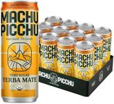 MACHU PICCHU ENERGY, Zero Sugar Yerba Mate, Clean Energy Drink Alternative, 12oz (Pack of 12) - 120mg Organic Green Coffee Bean Caffeine, Low Calorie, USDA Organic, No Artificial Flavors (Ocean Citrus)