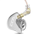 CCA CRA in Ear Monitor Earphone, Ultra-Thin Diaphragm Dynamic Driver IEM, Clear Sound & Deep Bass, Wired Earbuds with Mic And Tangle-Free Removable Cord