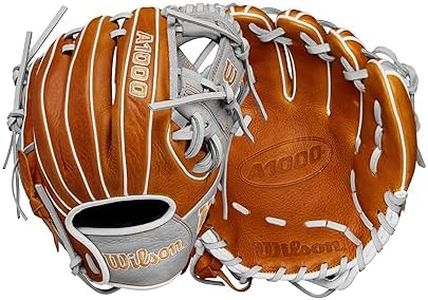 WILSON 2024 A1000 PF11 11” Infield Baseball Glove - Saddle Tan/Silver/White, Right Hand Throw