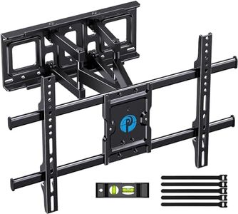 Pipishell Full Motion TV Wall Mount for Most 37-75 Inch TVs up to 132lbs, Wall Mount TV Bracket Articulating Swivel Tilt Extension Leveling Max VESA 600x400mm Fits 12/16" Wood Stud, PILFK1