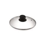 HAZEL Glass Cookware Lid With Knob and Built In Steam Vents, 19 cm