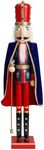 THE TWIDDLERS 48 Inch/ 4ft Giant King Nutcracker - Christmas Decor - Life Size Nutcrackers Wooden Figure, Christmas Decorations Xmas Ornaments, Cascanueces de Navidad Grandes