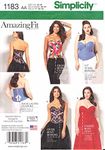 Simplicity US1183AA Plus Size Corset Sewing Pattern for Women, Sizes 20W-28W