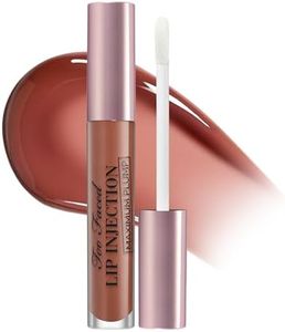 Too Faced Lip Injection Maximum Plump Extra Strength Lip Plumper Gloss | Hydrating, Volumizing, + Plumping, 0.14 Fl Oz, Ready For It (Midtone Nude)