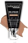 bellapierre BB Cream with SPF 20 - Tinted Sunscreen, Concealer, Matte Foundation, & Moisturizing Face Cream | Lightweight Formula + Pump Top Applicator | Non-Toxic & Paraben Free | 1.7 Oz - Dark Cool