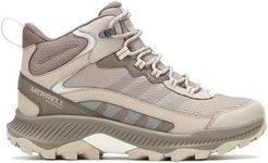 Merrell Women's Speed Strike 2 Mid Wp Hiking Boot, Stone, 7M US