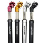 DJC Bike Suspension Seatpost Shock Absorber Damper Post 27.2 30.9 31.6 mm, Lightweight Aluminum Body (Black Head, 27.2mm)