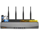8.0 Megapixel 16 Channel Wireless NVR Network Video Recorder, Dual USB Ports, Support up to 16 8MP Wireless IP Cameras, Max to 6TB (3TB HDD Included)