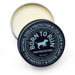 Born To Run Dog Paw Balm 60g | Natural Paw Protection from Winter Cold Ice Snow Salt | Soothes Moisturizes Heals Dry Cracked Itchy Paws & Elbows | Plant-Based Lick Safe All Season Relief Pet Paw Cream