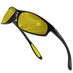 FAGUMA Polarized Sports Sunglasses For Men Cycling Driving Fishing UV400 Protection, Night Vision, normal