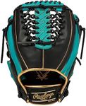 Rawlings Baseball Glove Adult Soft Hyper TECH Color SYNC [Ambidextrous] Size 12 GR3FHTCALR Black/M Green