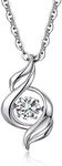 Silver Necklace Women Music Note Ne