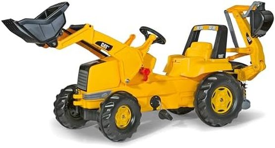 Rolly- Caterpillar, Color, Tractor Cat con Bulldozer Y ESCABADORA (Dicoal 813001)