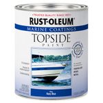 Rust-Oleum 207002 Marine Topside Paint, Navy Blue, 1-Quart