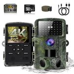 HAZA Trail Camera Huge Screen 4K HD Game Hunting Camera with Memory Card Night Vision Motion Activated Waterproof Outdoor Deer Wildlife Camera Field Night Cam for Backyard/Farm (PR900-1)