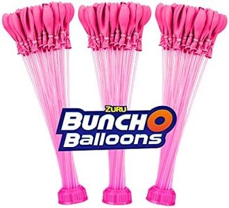 Bunch O Balloons Pink (3 Bunches) by ZURU, 100+ Rapid-Filling Self-Sealing Pink Colored Instant Water Balloons for Outdoor Family, Friends, Children Summer Fun (3 Bunches, 100 Balloons)