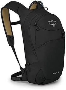 Osprey Glade 12L Ski and Snowboard Backpack with Hydraulics Water Reservoir, Black, One Size, Black, One Size, Glade Ski and Snowboard Backpack