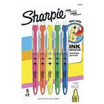 Sharpie Liquid Highlighter, Chisel Tip Highlighters, Assorted Colours, 5 Count