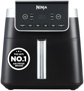Ninja Air Fryer MAX PRO, 6.2L, Uses No Oil, Large Square Single Drawer, Roast, Bake, Air Fry, Family Size, Digital, Cook From Frozen, Non-Stick, Dishwasher Safe Basket & Crisper Plate, Grey, AF180UK