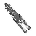 SKYTONE 24 in 1 Multi-function Plier Tools Made of Stainless Steel with 11 Screwdriver bits with Safety Hook, Bottle Opener, Multifunction Pliers for Outdoor Camping Backpacking & Gifting. (T10)