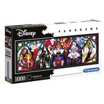 Clementoni - Disney Panorama Collection Villains - Jigsaw Puzzles 1000 pieces for Adults and Children, 10 Years old and up, Made in Italy, 39516,40 x 21 x 6, No Paint