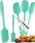 DI ORO Silicone Spatula Set - Rubber Kitchen Spatulas for Baking, Cooking, & Mixing - 600°F Heat-Resistant & BPA Free Silicone Scraper Spatulas for Nonstick Cookware - Dishwasher Safe (5pc, Mint)