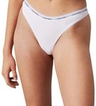 Calvin Klein Women Thong 3Pk 000QD5209E Thong, Multi (Nightshade/Lilac Sugar/White), S