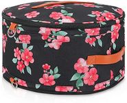 Tuferia Hat Box - Round Hat Storage Box with Dustproof Lid - Travel Hat Bag for Women and Men - Travel Hat Storage Container Suitable for Large Round Hats (Black)