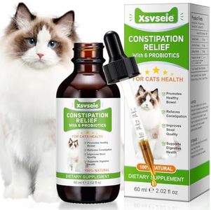 Constipation Reltf pour chats, laxatif avec 6 suppléments de probiotiques pour une digestion saine, soulagement doux de la constipation pour chats, favorise la santé intestinale du chat