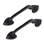 Hammer and Tongs - Rustic Arrowhead Door Handle - H205mm - Black - Pack of 2