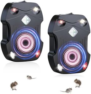 Morole Rodent Repellent Ultrasonic, Car Ultrasonic Pest Repeller with Light, Mice Repellent for Home, High-Efficiency Rat Killer for Vehicle Protection, Cars Engine, Garden, Trucks(2pc)