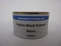 1 x 150ml Silver Heat Resistant Engine Block Enamel Petrol Oil Resistant