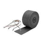 Design Engineering 010119 2" x 25' Pipe Wrap Kit with 4 Locking Ties, Black